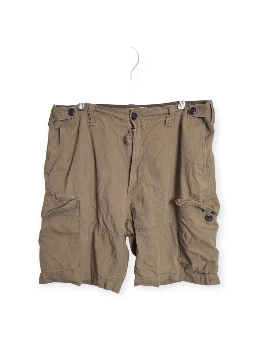 Mens Polo Ralph Lauren relaxed fit tan cargo shorts, size 34
